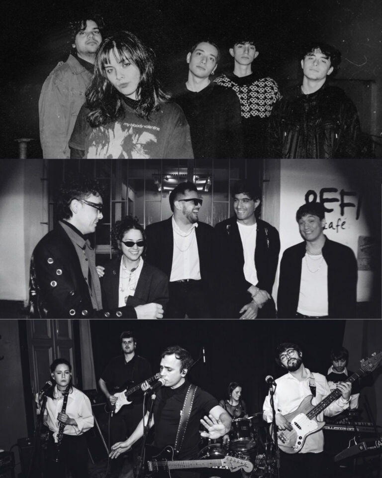 Atardecer en la Terraza con Greta y Las Voces, Muñecas y Los Cristales.