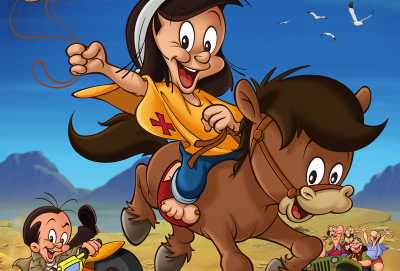 Cine móvil en Christophersen: proyección de Patoruzito